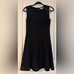 New York & Company Black Textured Dress